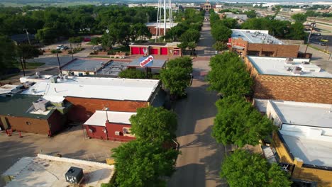 Luftaufnahmen-Von-Babe&#39;s-Chicken-Dinner-House-In-Roanoke,-Texas,-104-N-Oak-St,-Roanoke,-Texas-76262