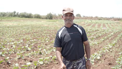 A-farmer-is-plowing-a-field-with-a-spade