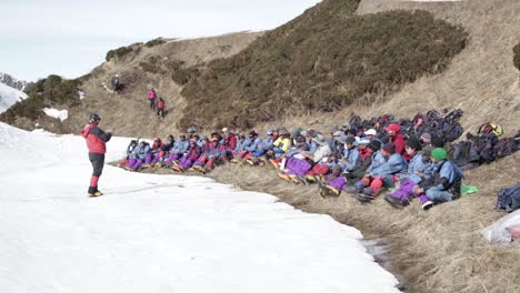 Himalaya-Bergsteiger-Mit-Ihrem-Lehrer