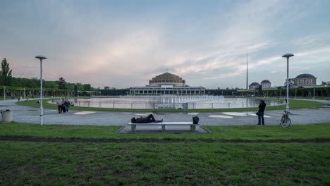 Breslau,-Polen:-17.-Mai-2019:-Multimedia-Brunnen-An-Der-Pergola-Der-Jahrhunderthalle