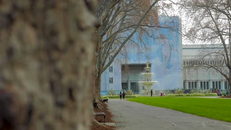 Royal-exhibition-building-under-construction-in-melbourne,-Australia-melbourne-carlton-gardens