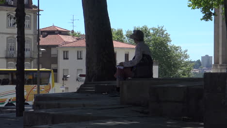 A-Woman-Sitting-alone-While-Reading