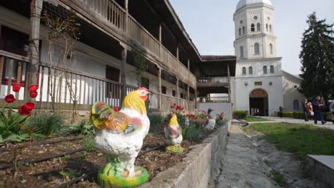 Kokosh-Monastery,-Romania-April-21,-2019