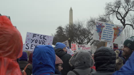 Un-Gran-Grupo-De-Manifestantes-Con-Carteles-Sobre-Los-Derechos-De-Las-Mujeres-Se-Reunieron-En-Las-Calles-De-Washington-DC-Frente-Al-Monumento-A-Washington-Participando-En-La-Marcha-De-Las-Mujeres.