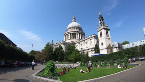 Londres,-Inglaterra,-Circa:-Timelapse-Ciudad-De-Londres-Con-St