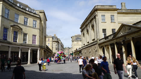 Bath-England,-Circa:-Zeitraffer-Stadt-Bath-Im-Vereinigten-Königreich