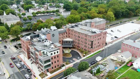 Static-aerial-of-Hilton-Tapestry-hotel-under-construction