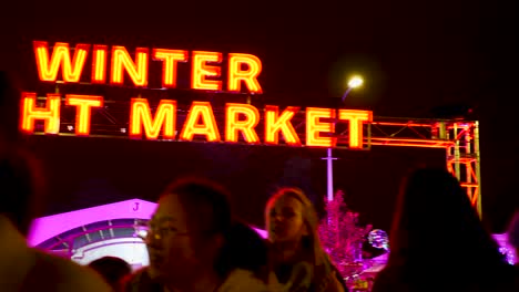 Queen-Victoria-market-nighttime-during-winter