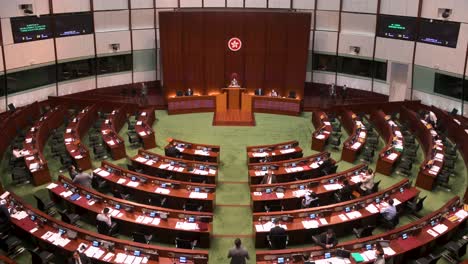 Reunión-Del-Consejo-En-La-Cámara-Principal-Del-Consejo-Legislativo-Durante-La-Tercera-Lectura-Del-Debate-Antes-De-La-Votación-Del-Himno-Nacional-Chino