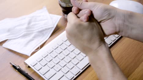 Hands-of-man-putting-and-used-sanitizer-or-alcohol-gel-cleaning-wash-hands,finger-and-nail