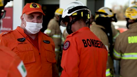 Firefighters-respond-to-a-fire-at-a-COVID-19-treatment-hospital-in-Brasilia,-Brazil