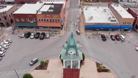 New-age-infrastructure-Ohio-clock-tower-Marion-roundabout-circle-aerial