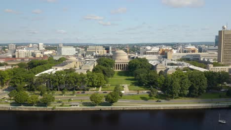 Beautiful-Orbiting-Shot-Around-MIT's-Iconic-Great-Dome-Building