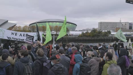 Los-Manifestantes-Se-Reúnen-Fuera-De-La-Cumbre-Climática-Cop26-En-Glasgow