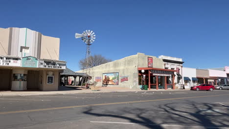 Edificios-Antiguos-En-El-Centro-De-Willcox,-Arizona-Con-Teatro-Histórico