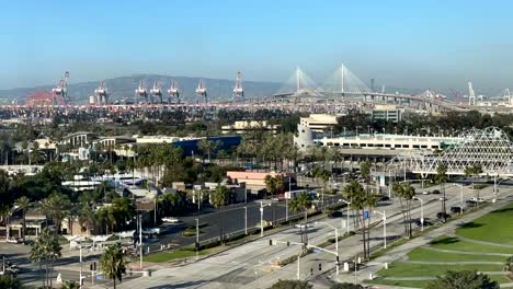 Escena-De-La-Calle-Del-Centro-De-Long-Beach