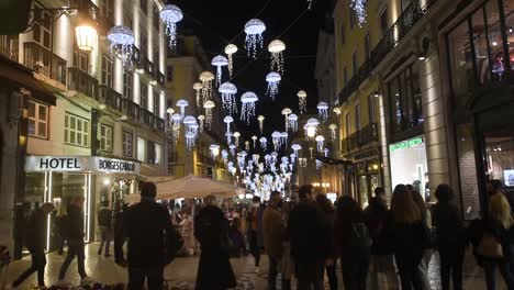 A-hotel-in-the-center-of-Lisbon,-Portugal,-during-holiday-season