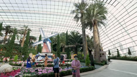 Flower-Dome-attraction-inside-Gardens-by-The-Bay-in-Singapore