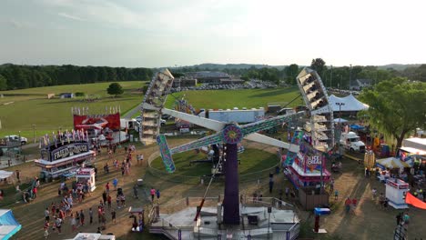 Carnival-ride-at-outdoor-country-fair