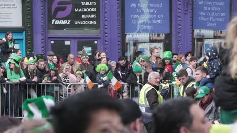 Security-and-crowd-of-people-on-street-during-St