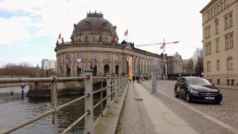 Historisches-Bode-Museum-In-Berlin-An-Einem-Bewölkten-Tag-In-Der-Deutschen-Hauptstadt