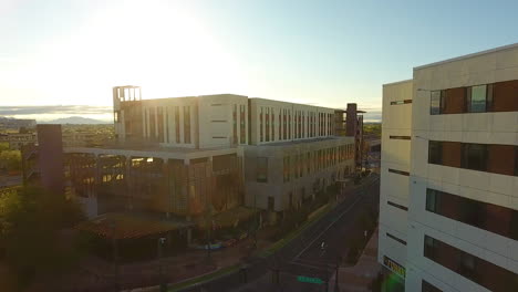 Reveladora-Toma-De-Drones-Del-Teatro-Rialto-Y-Congreso-Del-Hotel-En-El-Centro-De-Tucson,-Arizona