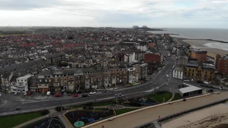 Drohnenaufnahmen-über-Morecambe-In-Lancashire,-Großbritannien