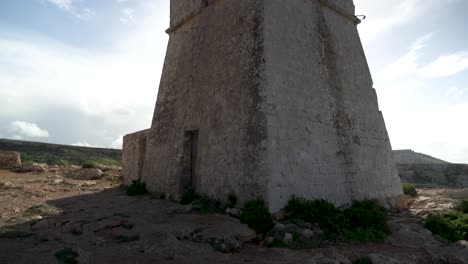 Ghajn-Tuffieha-Tower-on-a-Sunny-Day-with-Clear-Blue-Sky