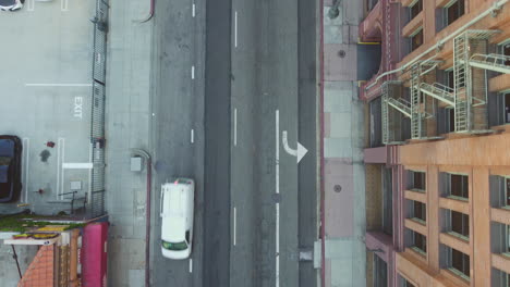 Aerial-Directly-Above-Quiet-Broadway-Downtown-District-Street-in-Los-Angeles-USA