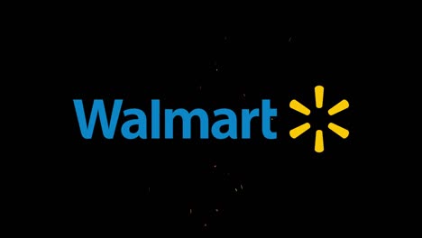 Illustrativer-Leitartikel-Der-Walmart-Ikone,-Die-Mit-Feuerfunken-Erscheint