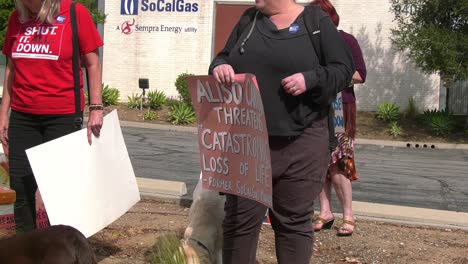 Demonstranten-Sprechen-über-Gasanlage