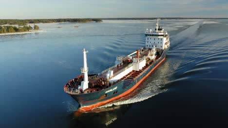 Oil-and-Chemical-tanker-MAINLAND-9HSF9-making-way-ahead-in-beautiful-Finnish-archipelago