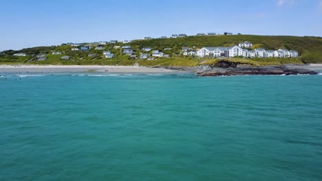 Inchydoney-Beach,-Luftaufnahmen,-Irland,-Juni-2017