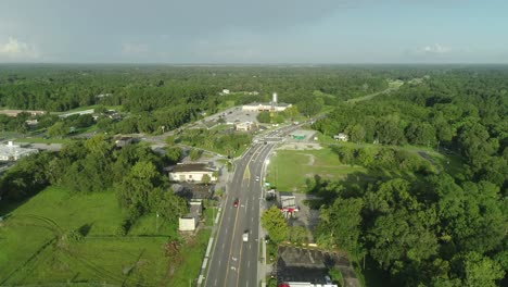 &quot;williston,-Florida---Usa---8-8-2020:-Vista-Aérea-Del-Centro-De-Williston,-Fl