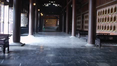 A-Tour-Inside-The-Spiritual-Temple-Complex-In-Bai-Dinh-Pagoda-Tower-At-The-Province-Of-Ninh-Binh,-Vietnam