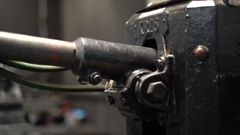 Close-up-of-industrial-tool-inside-workshop