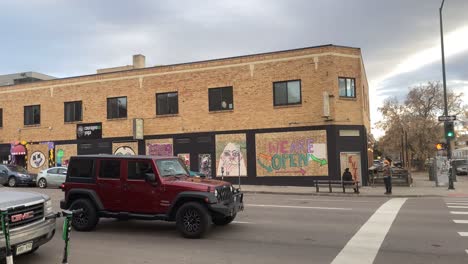 Capitol-Hill-storefronts-covered-in-graffiti-in-Denver-Colorado-during-the-2021-inauguration-and-COVID-19-pandemic