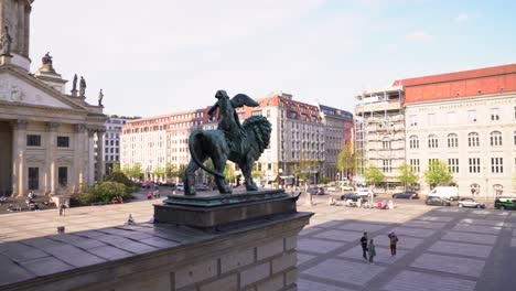 Panoramic-Pan-from-Historic-Gendarmenmarkt-to-French-Church-in-Berlin