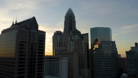 Beautiful-Establishing-Shot-of-Charlotte,-North-Carolina-Skyline