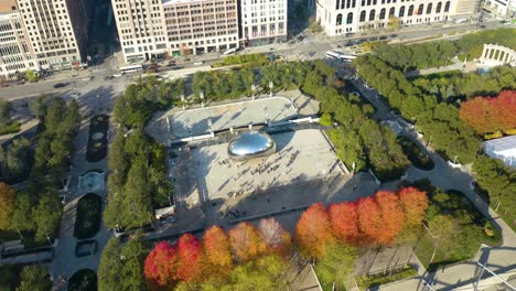 Kreist-über-Der-Bohne-Im-Millennium-Park