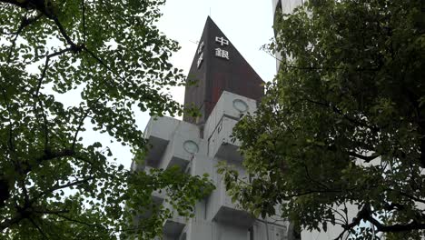 Demolition-works-continue-at-Tokyo's-iconic-Nakagin-Capsule-Tower-in-Ginza-on-April-16,-2022,-in-Tokyo,-Japan