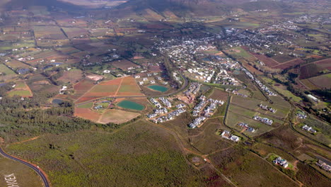 Franschhoek-Tal-In-Wunderschöner-Ländlicher-Landschaft