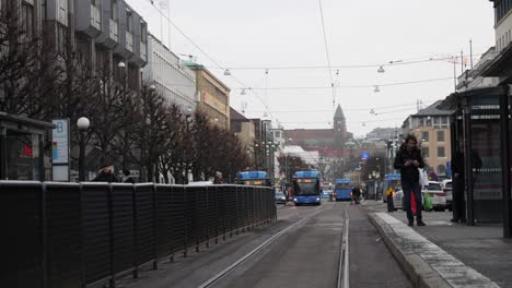 Östra-Hamngatan-Ist-Eine-Lange-Straße-In-Den-Stadtteilen-Nordstaden-Und-Innerhalb-Des-Wassergrabens-In-Göteborg