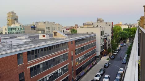 Vista-De-Brooklyn-Desde-Una-Terraza-En-La-Azotea,-Concepto-De-Vivir-En-Brooklyn