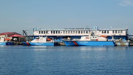 Barcos-De-La-Policía-De-La-Patrulla-Fronteriza-Búlgara-En-La-Sede-Del-Puerto-De-Sozopol