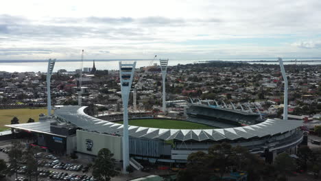 Luftaufnahme-Des-AFL-Fußballstadions-Kardinia-Park,-Geelong,-Australien