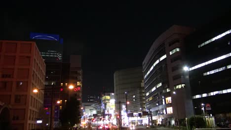 Cars-passing-a-crossing-in-Tokyo-Japan