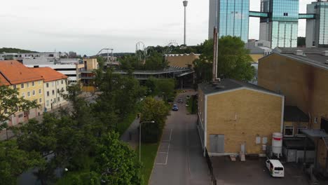 Aerial-view-over-Heden-and-Garda-in-Gothenburg