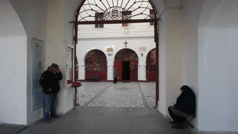 Tulcea,-Romania,-April-20,-2019-Palm-Sunday---an-important-church-blank