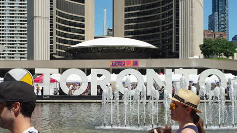 People-having-fun-time-in-Toronto-art-fair-in-Ontario,Canada